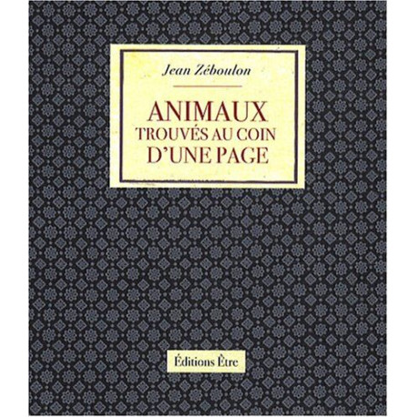 Animaux trouvés au coin d'une page