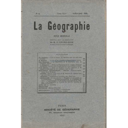 La Geographie numero 2 tome XLIV juillet Aout 1925