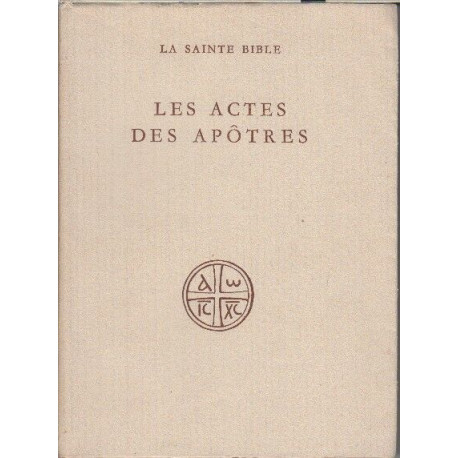 Les actes des apotres