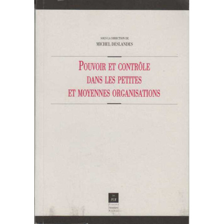 Pouvoir et contrôle dans les petites et moyennes organisations