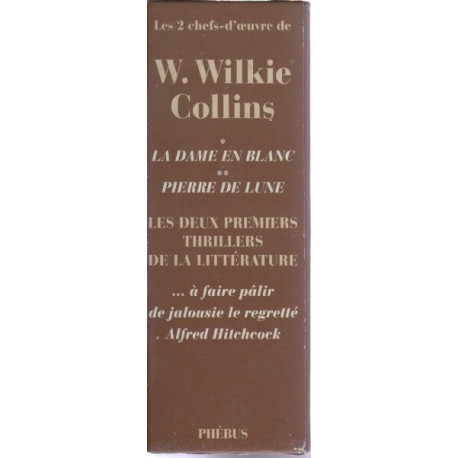 Coffret Wilkie W. Collins : La dame en blanc Pierre de lune