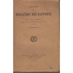 Cours de redaction des rapports