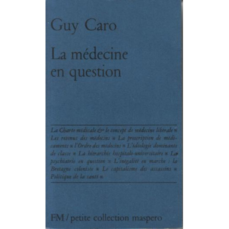 La medecine en question