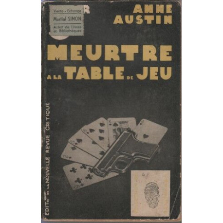 Meurtre a la table de jeu