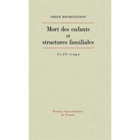 Mort des enfants et structures f