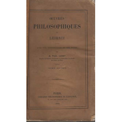 Oeuvres philosophiques de leibniz avec une introduction et des...