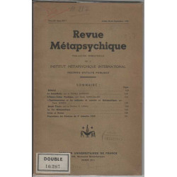 Revue metapsychique juillet aout septembre 1949