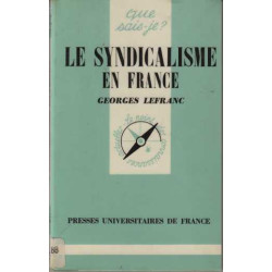 Le syndicalisme en france