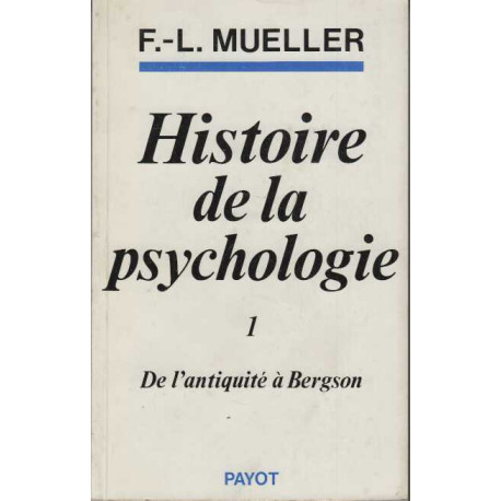 Histoire de la psychologie