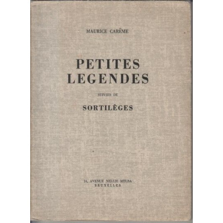 Petites legendes suivies de sortileges