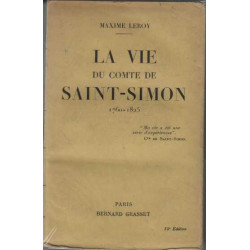 La vie du comte de saint simon ( 1760-1825)