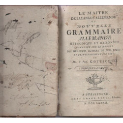 Le maitre de la langue allemande ou nouvelle grammaire allemande