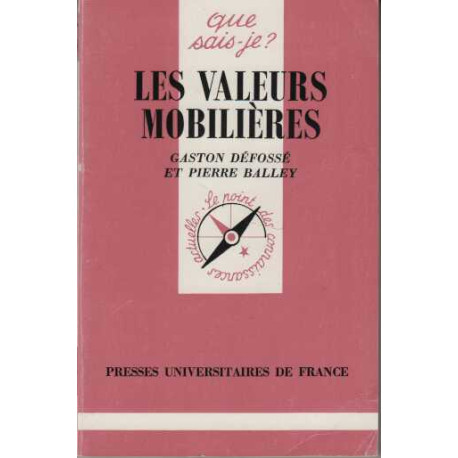 Les valeurs mobilières