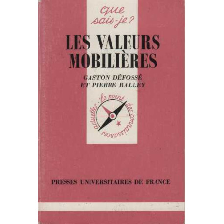 Les valeurs mobilières