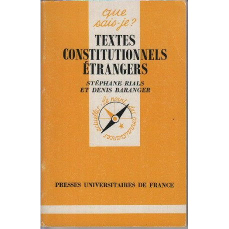 Textes constitutionnels étrangers