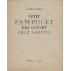 Petit pamphlet des diners chez gazette