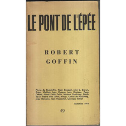 Le pont de l'epee Robert Goffin