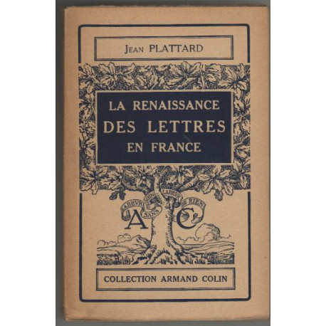 La Renaissance Des Lettres En France