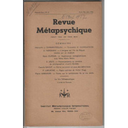 Revue metapsychique avril mai juin 1952