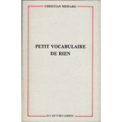 Petit vocabulaire de rien