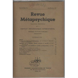 Revue metapsychique avril mai juin 1949