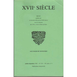 Revue du xviie siecle numero 192 juillet septembre: les usages du...