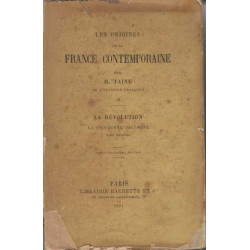 Les Origines de la France contemporaine partie VI la revolution la...