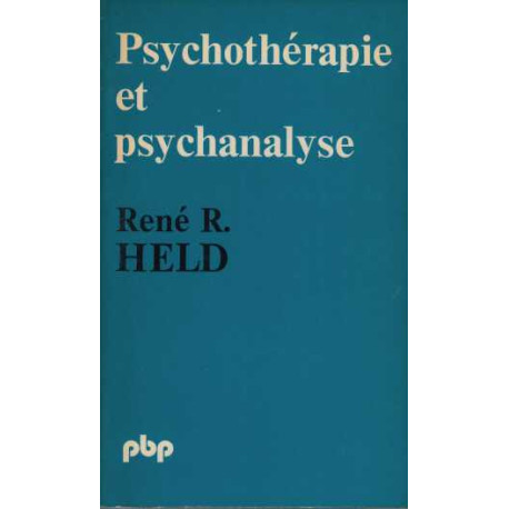 Psychotherapie et psychanalyse