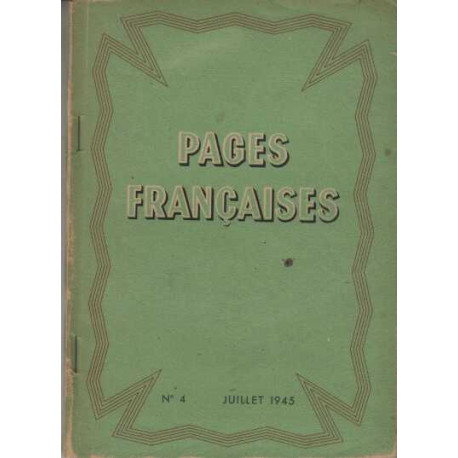 Pages francaises numero 4 juillet 1945