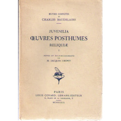 Oeuvres complètes de Juvenilia. Oeuvres posthumes. Reliquiae : ....