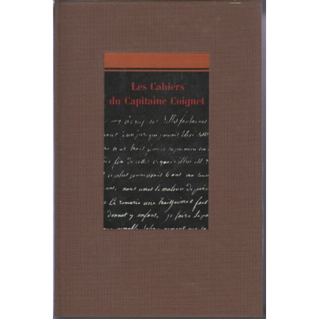 Les cahiers du capitaine coignet