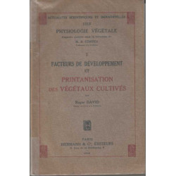 Facteurs de developpement et printanisation des vegetaux cultives