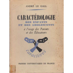 Caracterologie des enfants et des adolescents