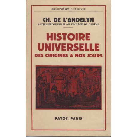 Histoire universelle des origines a nos jours