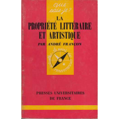 La propriete litteraire et artistique