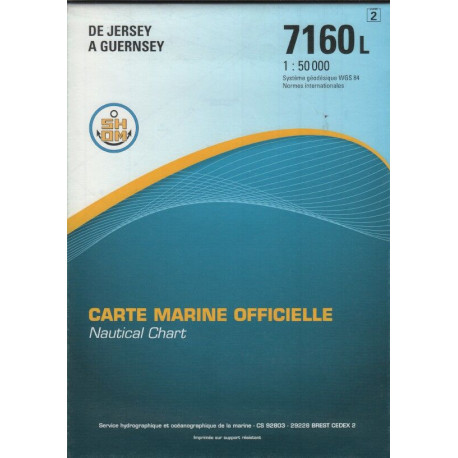 Carte marine : De Jersey à Guernsey