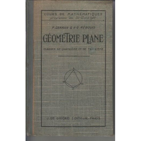 Geometrie plane classe de quatrieme et de troisieme