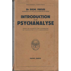 Introduction a la psychanalyse