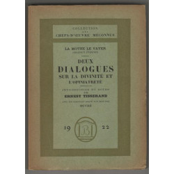 Deux dialogues sur la divinité et l'opiniatreté