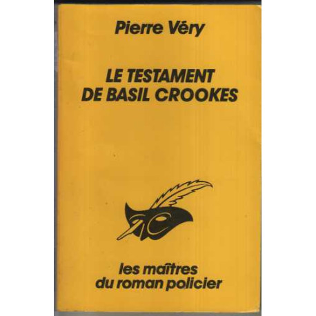 Le testament de basil crookes