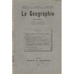 La Geographie numero 3-4 Tome XLVIII sept-oct 1927