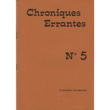 Chroniques Errantes numero 5