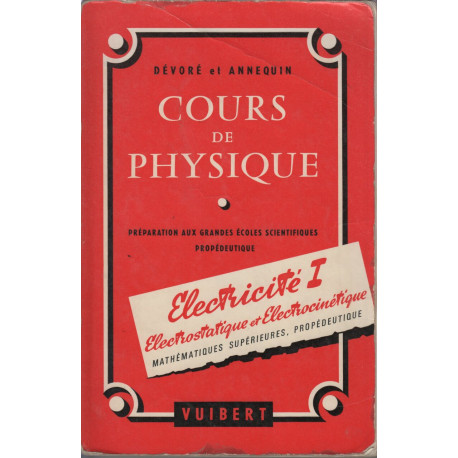 Cours de physique electricite I electrostatique et...