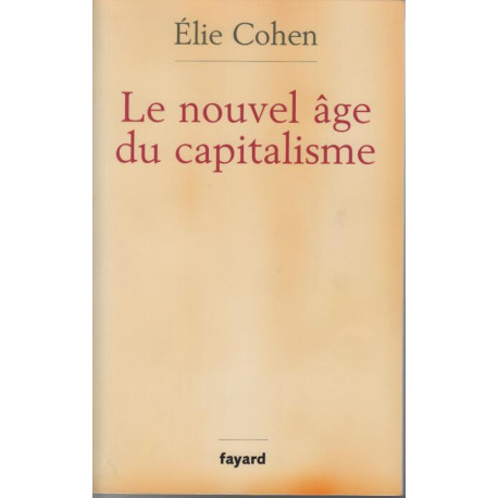 Le nouvel âge du capitalisme : Bulles krachs et rebonds