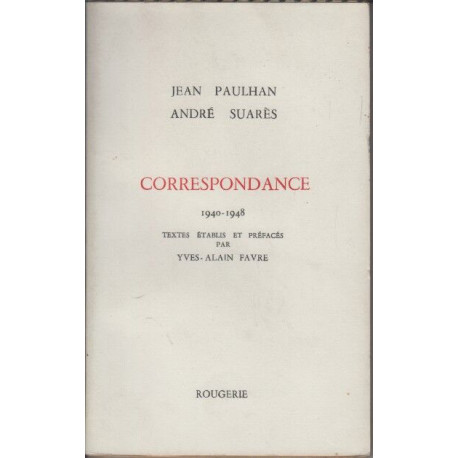 Correspondance 1940-1948