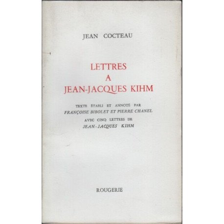 Lettres a Jean-jacques kihm